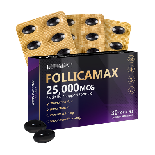 Luhaka™ FollicaMax 25,000 MCG Haargroei Ondersteuning