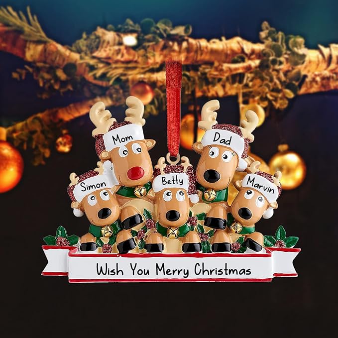 2023 Christmas Personalized Ornament Deer Families